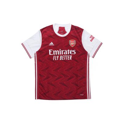 Maglia Manica Corta Arsenal Home Fan Edition Stagione 20-21 Uomo Top Bordeaux EH5817