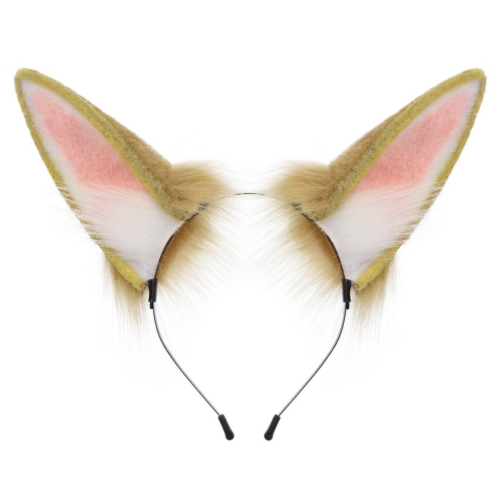 Faux Fur Plush Animal Bunny Ears Headband Furry Cute Rabbit Headwear For Parties Cosplay Costumen Accessory