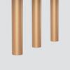 Pastel 3L gold pendant lamp