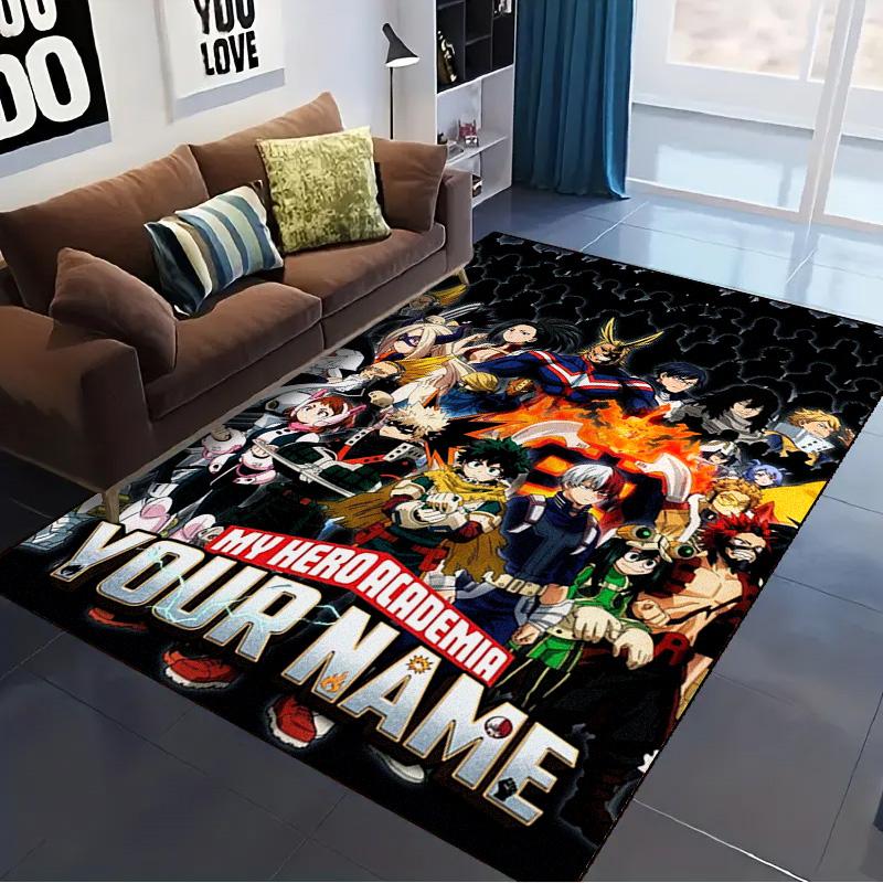 Name Custom My Hero Academia Carpet Rug for Living Room Bedroom Home Sofa Decoration,Kids play Non-slip Floor Mat