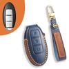Leather key case Suitable for Nissan Teana Qashqai Jinke car key case Cowhide protective case