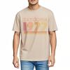 Vintage summer For him t shirt Tatooine 1977 Retro Design Print Short Sleeve Relaxed Fit Round Neck Teeshirt men cotton t shirt