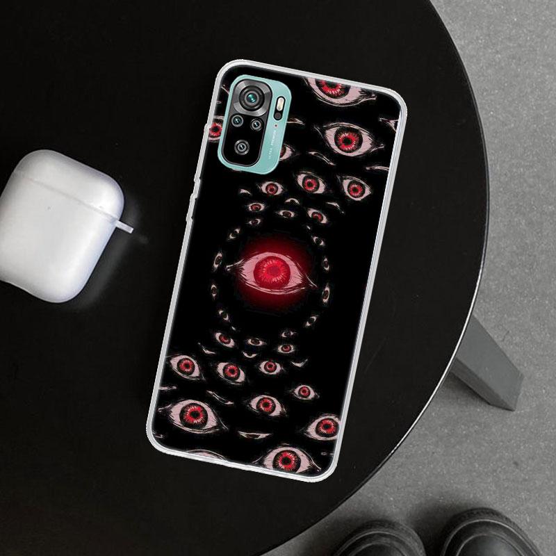 Scary Face Eyes Phone Case Cover for Xiaomi Redmi Note 15 14 13 12 11 Pro Plus 14S 12S 11S 11T 11E 10S 10 Customized Fundas Redm