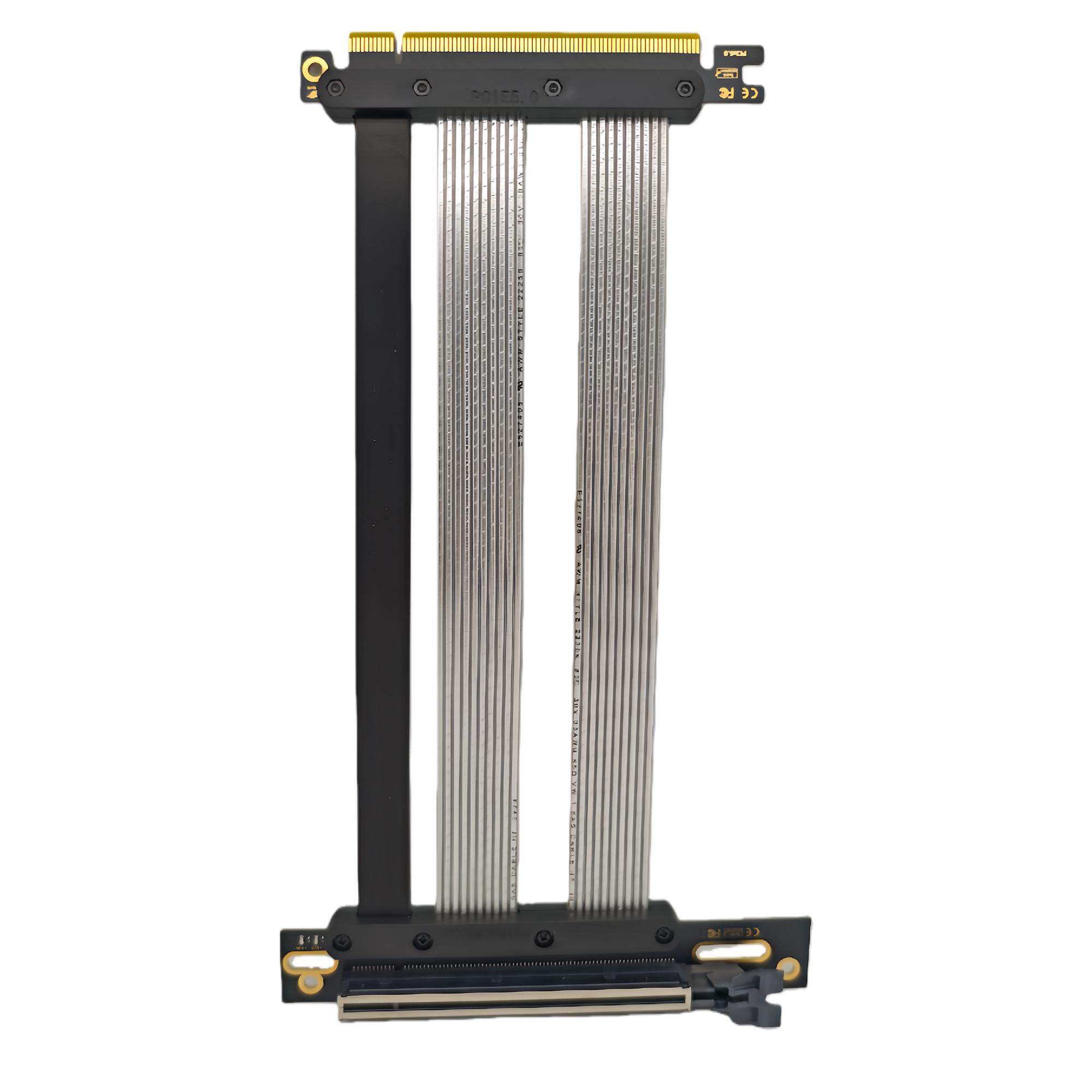

9-inch PCI-E5.0x1690 degree slot, 64 gigabytes/second 180°-90° GPU boost cable-RTX4090, RX7900, 4-pin ATX connector