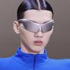 1 Stück Kunststoff Future Technology Alien Verbundene Sonnenbrille Neuer Stil Personalisiert und Avantgarde