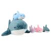 Cute Mother-Baby Shark Five-Pie Soft Stuffed Animal Giant Soft Shark Pillow Chubby Shark Pillow for Boys and Girls Ready Gifts