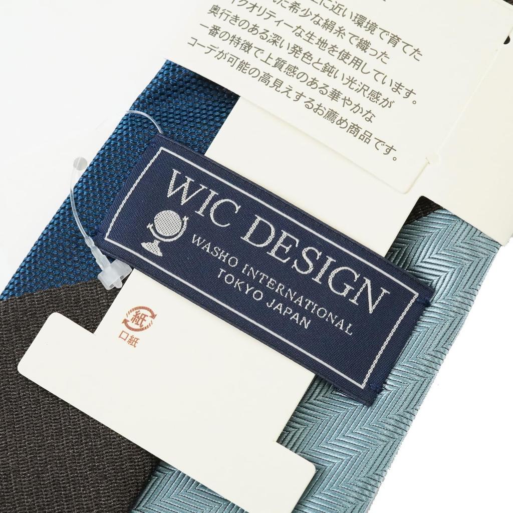[WIC DESIGN  TUSSAH SILK (Tussah Silk) 3-tiered stripe tie]