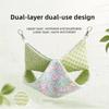 Cartoon Pattern Double-layer Hamster Hammock Breathable Squirrel Hanging Nest  for Pet Cage