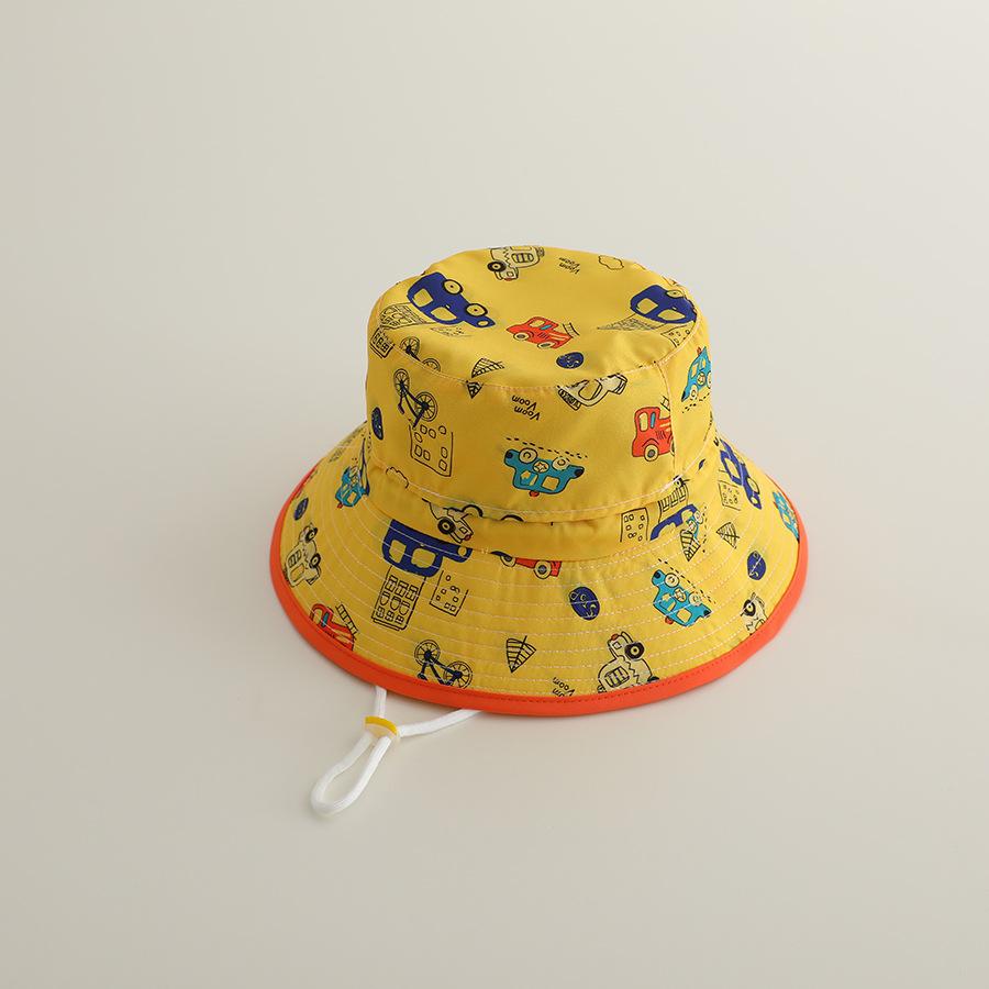 Children New Quick Drying Bucket Hats Summer Sunhat Kids Fishing Hat Sunshade Visor Boys Girls Outdoor Cute Cartoon Beach Cap
