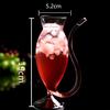 Creative Wine Whiskey Transparent Glass Heat Resistant Sucking Juice Milk Drinking Tube Straw Cup Kitchen Drinkware