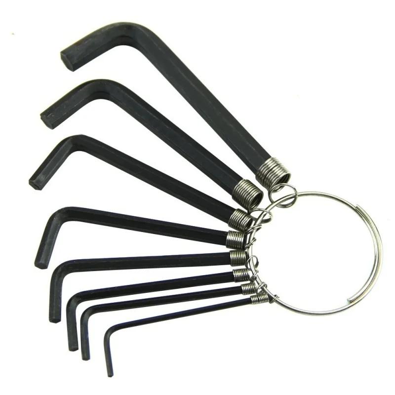 8 In 1 Hexagon Hex End Key Wrench Bike Bicycle Repair Tool Set Kits Bike Assessoires Suitable Outdoor Bike Tools