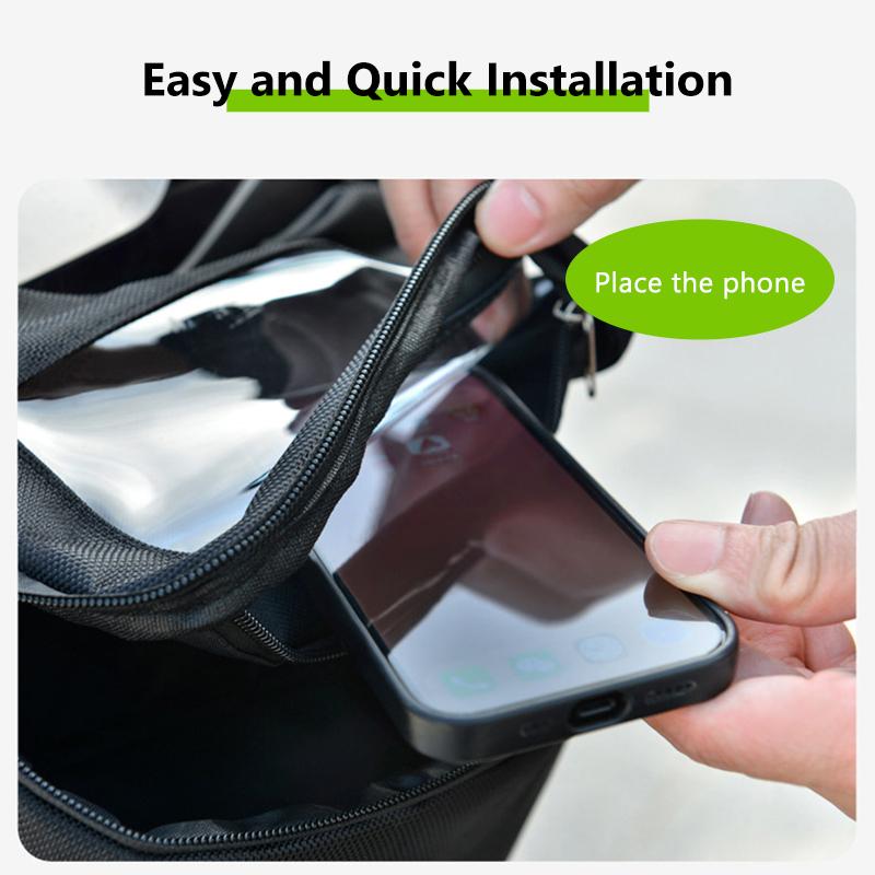 SEAMETAL Universal Cycling Navigation Hanging Bag Multifunctional Front Storage Bag For Motorbike/Bicycle/Electric Vehicles/Tricycles