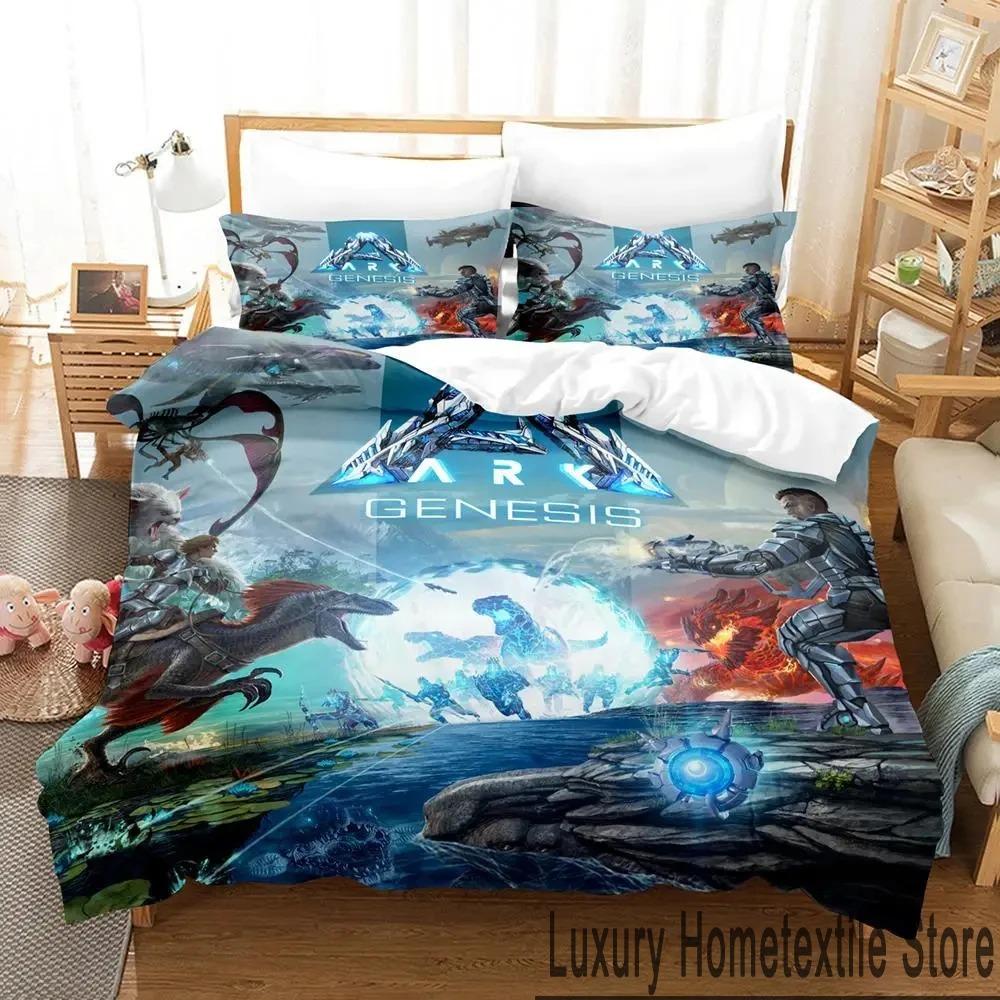 

3D-принт ARK Genesis Game Комплект постельного белья для мальчиков и девочек Twin Queen King Size Пододеяльник Наволочка Кровать для мальчиков Взрослый Домашний текстиль 70x133cm 2pcs
