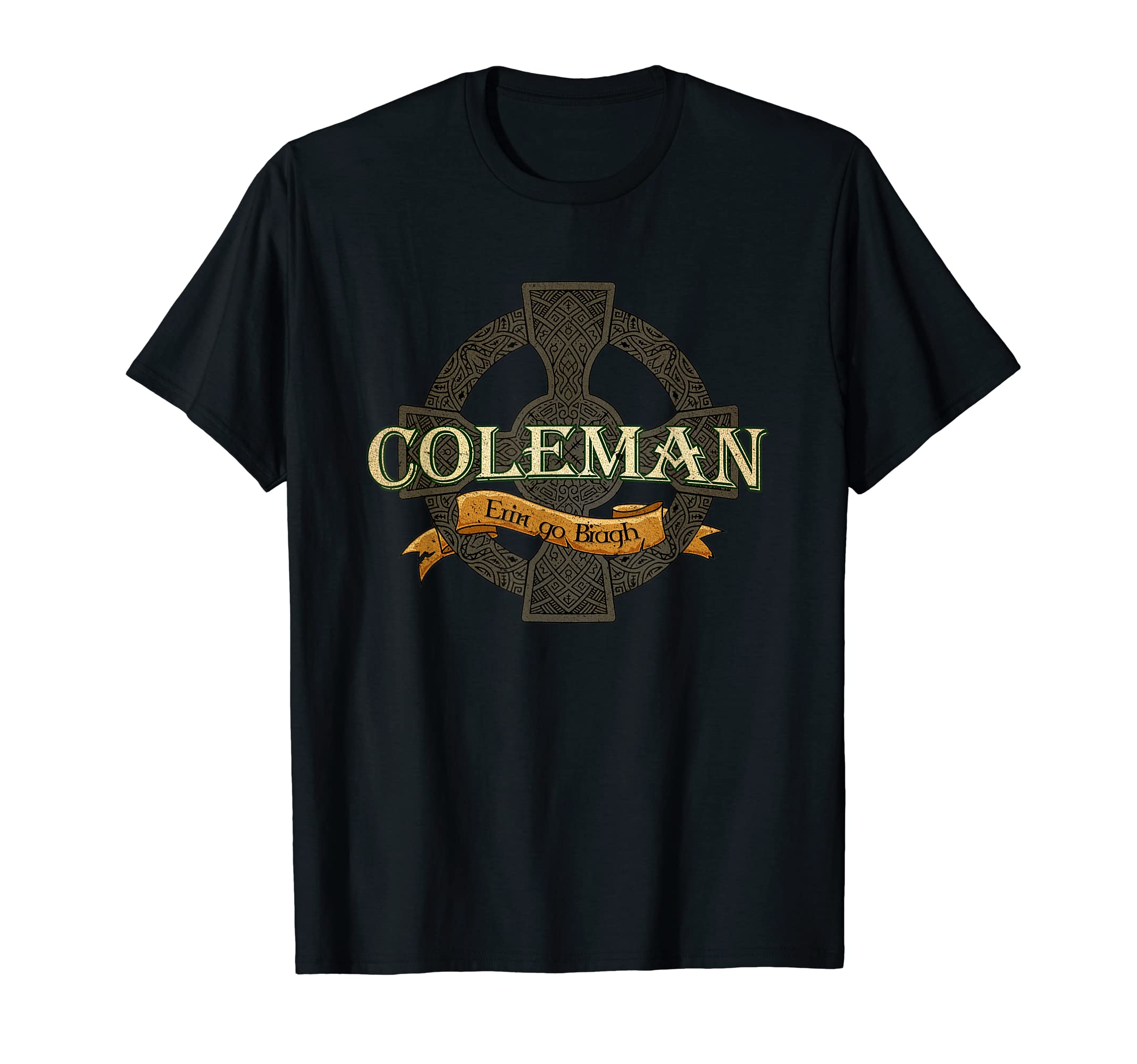 

Coleman Irish Family Name Celtic Cross T-Shirt чёрный