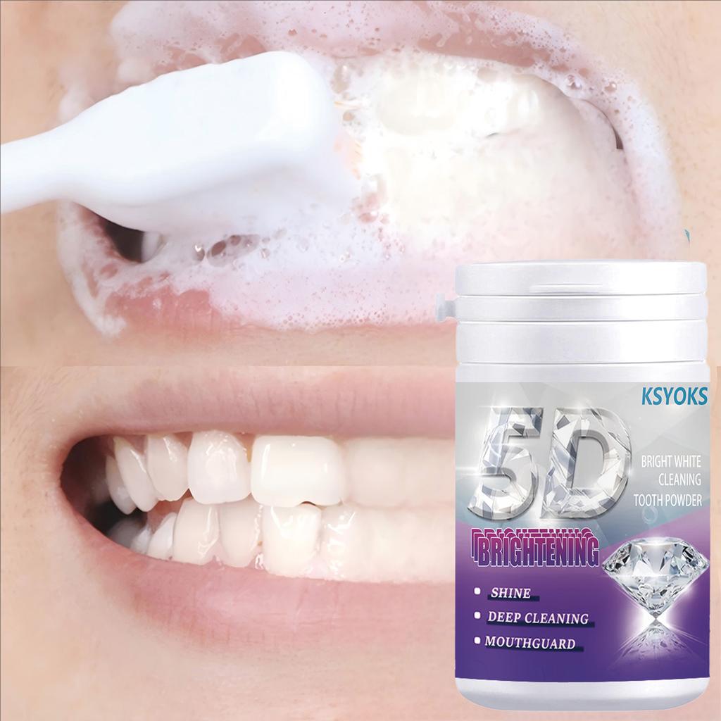 Make Teeth Appear Cleaner and Brighter with Light and White Tooth Powder. The Powder Is Easy To Foam and Provides a Comfortable Brushing Process