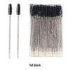 50-Piece Pack: Disposable Eyelash & Lip Brushes with Crystal Rod