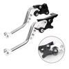 Motorrad Bremshebel Motorradzubehör Modifizierte Hupe Verstellbarer Handhebel GY6 für Yamaha Honda Suzuki