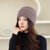 People Knitted Hat Women Winter Mother Hat Winter Double Thickened Warm Grandma Wool Hat Ear Protection Hat