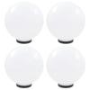 Day and Night - Day and Night LED Ball Lamps 4 Spherical Units PMMA 30 Cm