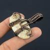 Fossil Coral 999 Copper Wire Wrapped Pendant Handmade Gemstone Jewelry, Gifts For Wife Brand New Jewelry Pendant