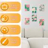 6 Pcs Paint by Numbers Kit DIY Paint by Number Set with Frames and Brushes Colorful Digital Oil Painting Set for Kids Beginners