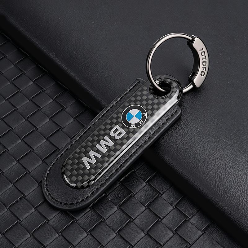 1Pcs Metal/Leather Keychain Hand-Woven Key Rope Key Ring Auto Emblem Accessories For BMW E90 E87 F30 E60 F01 F02 G20 X1 X3 X4 X5 rvsh75