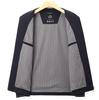 Autumn Business Casual Men's Baseball Collar Jacket for Middle-Aged and Elderly
