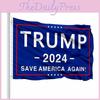 Flagge Trump 2024 3x5 Außen Innen   Save America Again Flagge Dekoration Garten