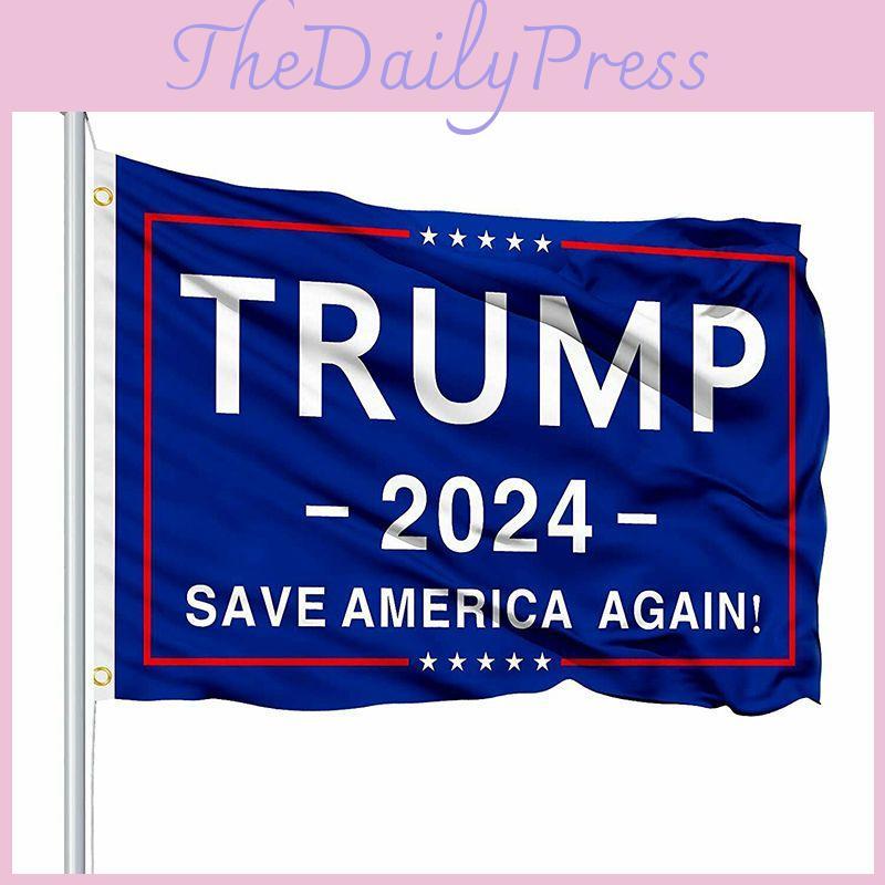 Flagge Trump 2024 3x5 Außen Innen   Save America Again Flagge Dekoration Garten