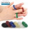 Mini Pierścionek Masujący Palce ze Sprężyną do Ćwiczeń Dłoni i Relaksu