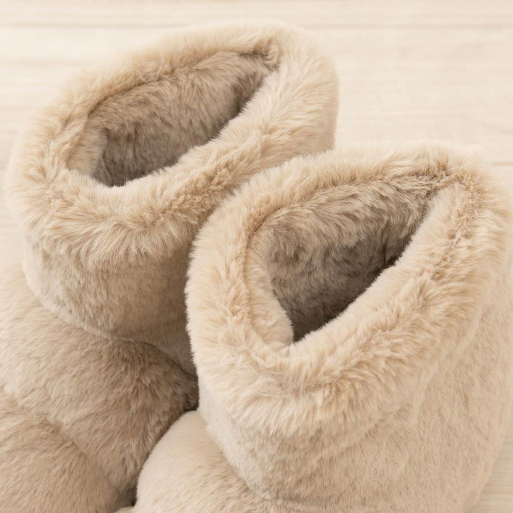 Senko 25cm S.D.S Boa-Pa Slippers, Boots, Beige,