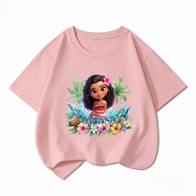 

Potdemiel Disney Moana 2 New Children s 100% Cotton T-Shirt, Boys and Girls, Casual, Comfortable, Breathable Children s T-Shirt 110