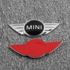 1pcs Mini 3D Metal Black Mini Emblem Car Front Hood/Rear Trunk Badge for Mini Cooper R56 R50 R58 R52 R53 R55f56 F55 Accessories