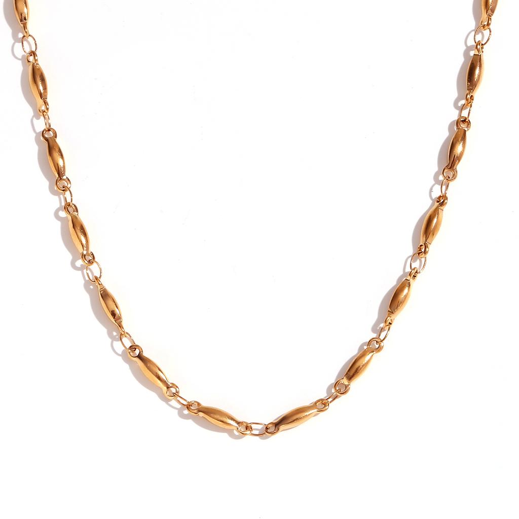 Tarnish Free Waterproof Handmade Long Beads Chain Necklaces Bracelets Anklets Waist Chain Stainless Steel Jewelry For Women