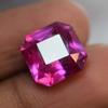 Natural Pink Sapphire Loose Gemstone Faceted Square 9.78 Ct September Birthstone for Gem Collections