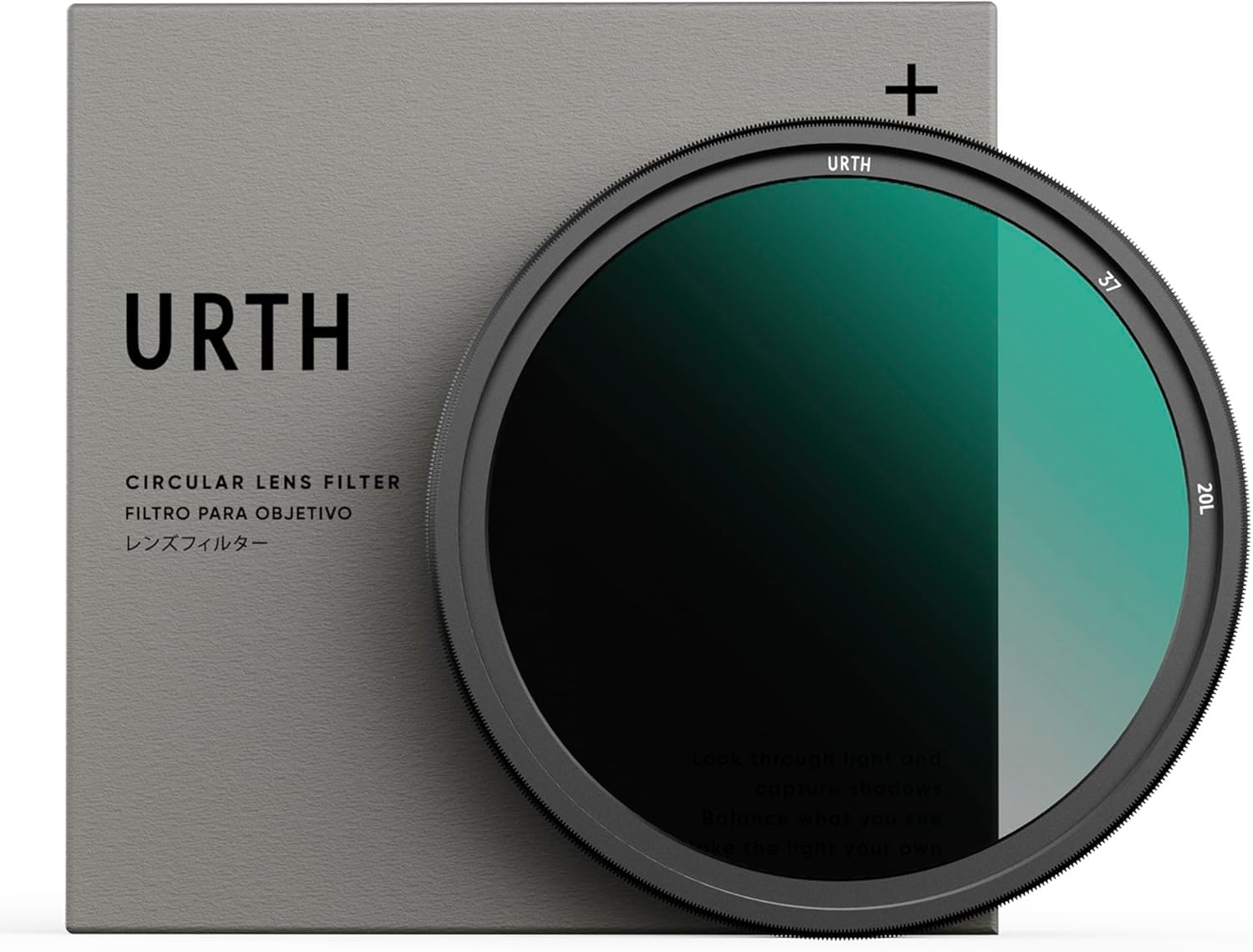 Urth 37mm Variable ND Filter Stop Variable ND Lens Filter Transmittance Nano Optical Glass ND2-32 (Plus +) 1-5 (High / 20-Layer Coating)