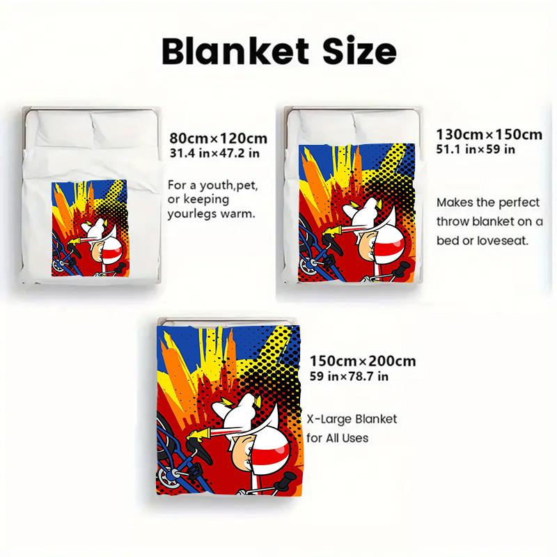 kick 2D Flat Pattern Flannel Blanket High quality All Seasons Warmth and Comfort Perfect for Christmas Gifts.DMT0925121
