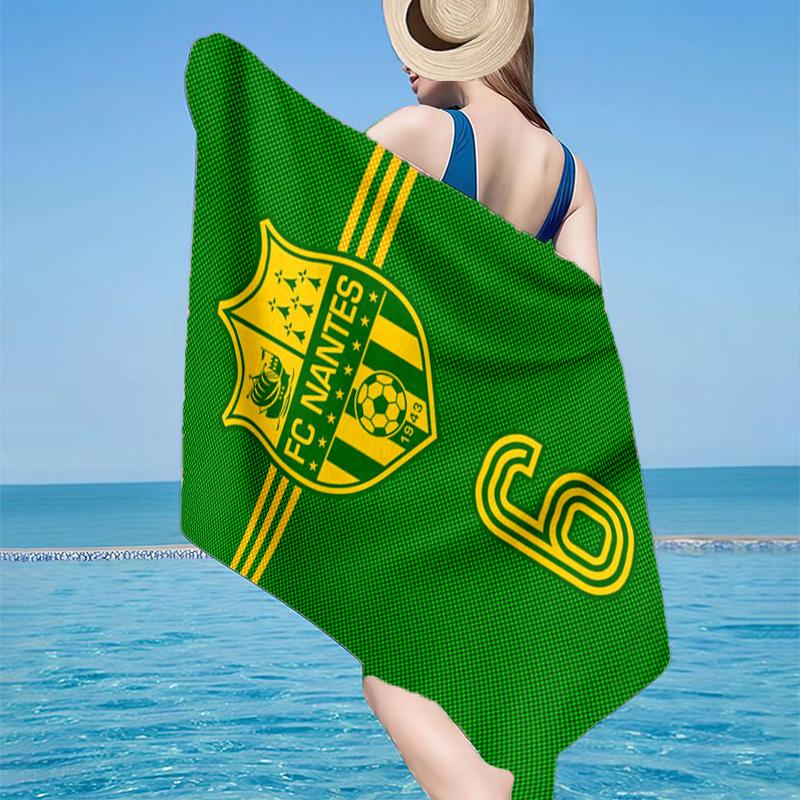 Fc Nantes Wappen Design Mikrofaser Strandtuch, Leicht und Schnelltrocknend, für Sommerreisen, Strand-Essential, Schwimmbad