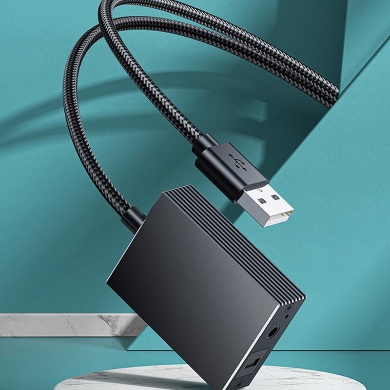 USB Audio Extractor Konverter für TV PC Laptop zu Optischem Spdif und 3,5mm Audio Adapter