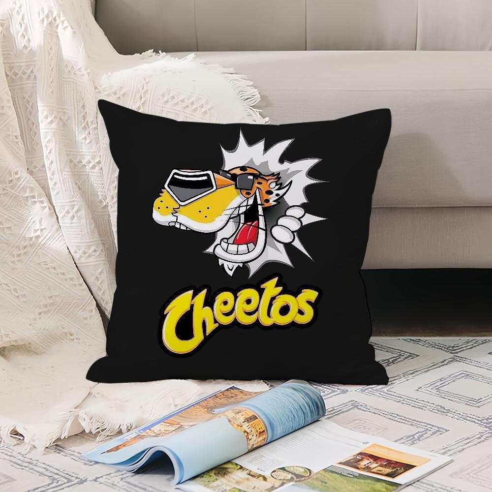 Fashion Food Print C-Cheetos Pillow Case Office Cushions Suitable For Sofa Car Bedroom Decorative Cushion Cover