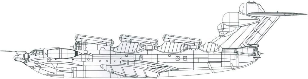 Takom Soviet Ekranoplan Plastic Model Kit TKO3002 1/144 Lun-class