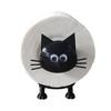 Funny Paper Holder Free Standing Toilet Roll Holder 3D Printed Black Cat Tissue Paper Holder