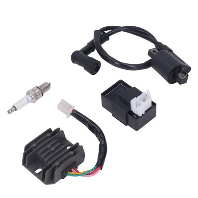 Ignition Coil 6Pin CDI Voltage Regulator Spark Plug Kit for 125?250CC PIT Trail Quad Dirt Bike ATV