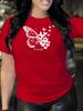 Black Butterfly Graphic Print Tshirt Unisexs Harajuku Short Sleeve Casual Unisexs Tshirt Clothing Tees Tops Aesthetic Clothes