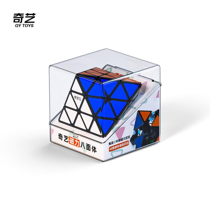 QIYI 8-Sided Smooth Patch Magic Cube 3rd Order Turbulent Octahedron Special-Shaped Magnetic Game Puzzle Toy for Children