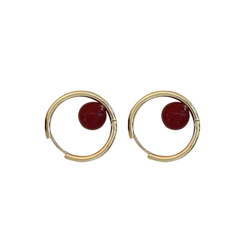 Spring Minimalist Pearl Hoop Earrings - Versatile, Elegant Jewelry for Women
