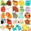 Puzzle Matching Games Animal Alphabet Game, Wooden Letter Block, Identification Toys ABC Preschool Learning Toy for Toddlers Boys Girls Themed Blocks