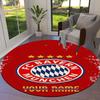 Bayern Munich Fan Gear Custom Name Round Area Rug Carpet Rug For Living Room Bedroom Sofa Playroom Decor Nonslip Floor Mat