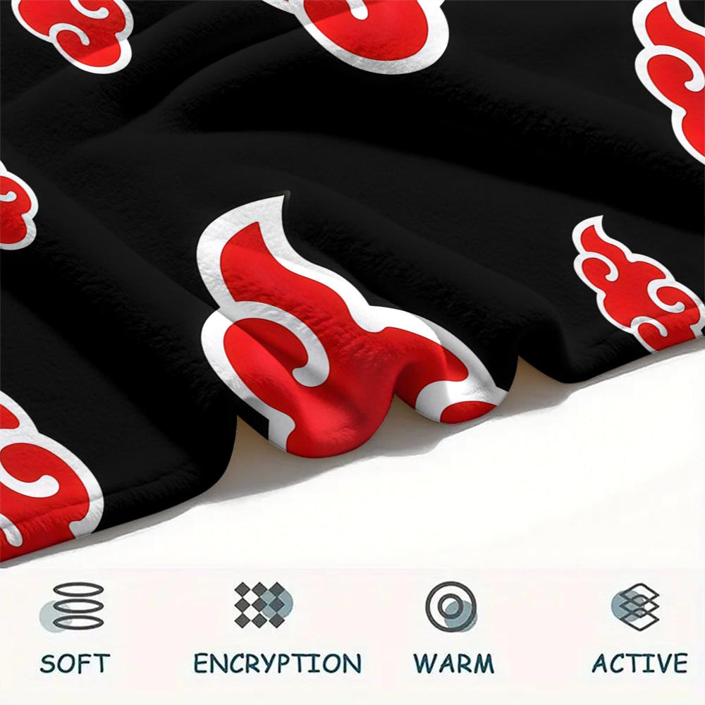 1PC Naruto Patterned Flannel Blanket Suitable For All Seasons For Home Decor Warmth And Comfort Gifts Holiday Present