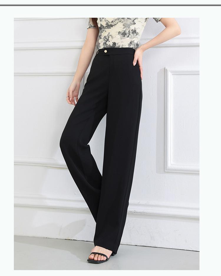 Summer Thin and Simple Straight Leg Casual Pants for Women